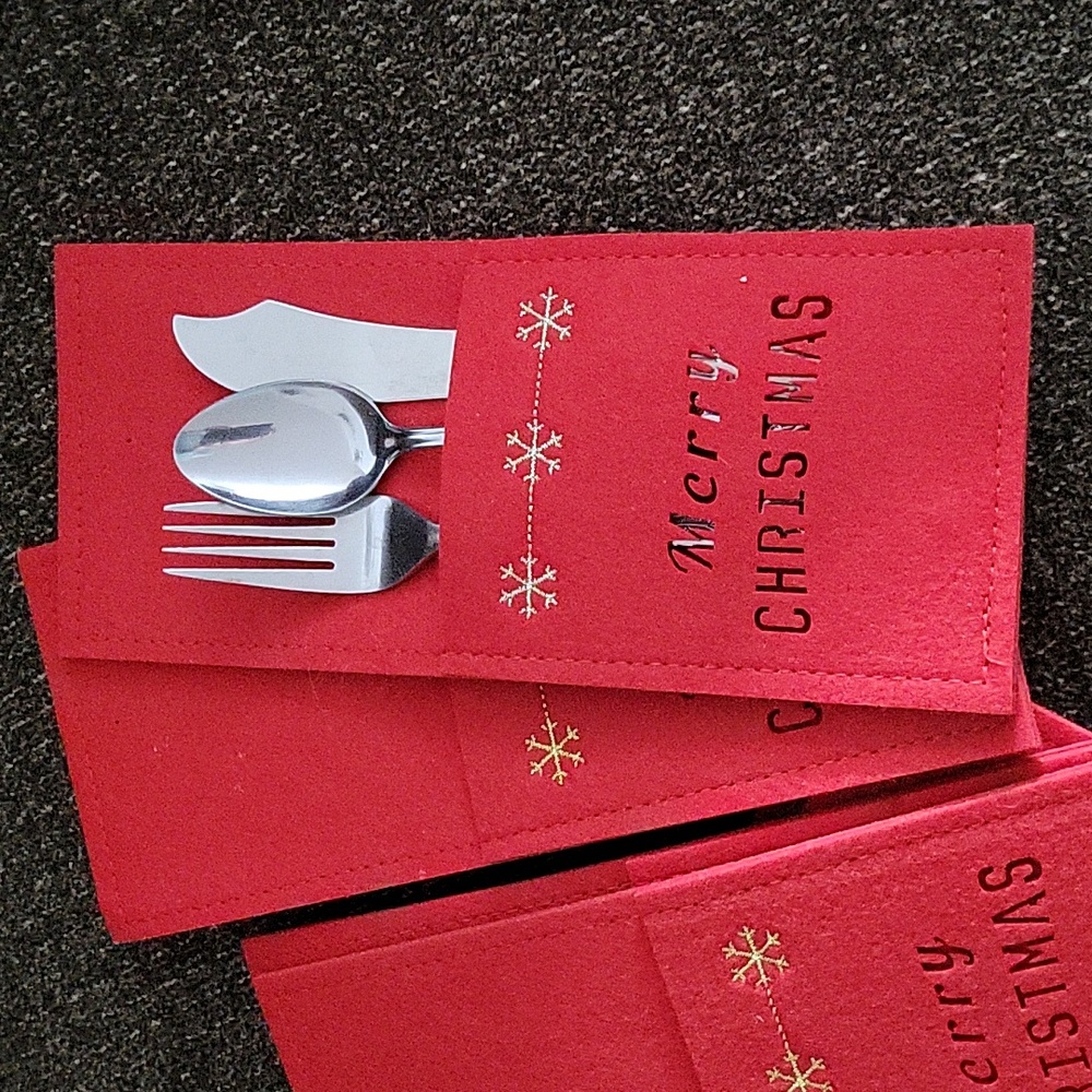 CHRISTMAS FLATWARE HOLDER - Picture 4 of 9